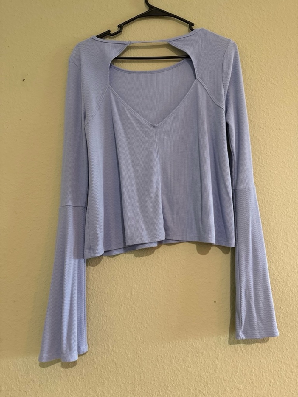 Hollister Light Lavender Long-Sleeve Scoop Neck Top - Picture 5 of 5